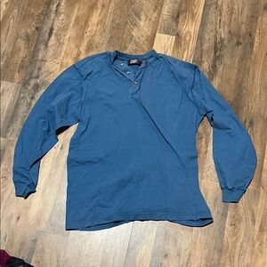 Faded Glory Men's Deep Blue Long Sleeve Shirt